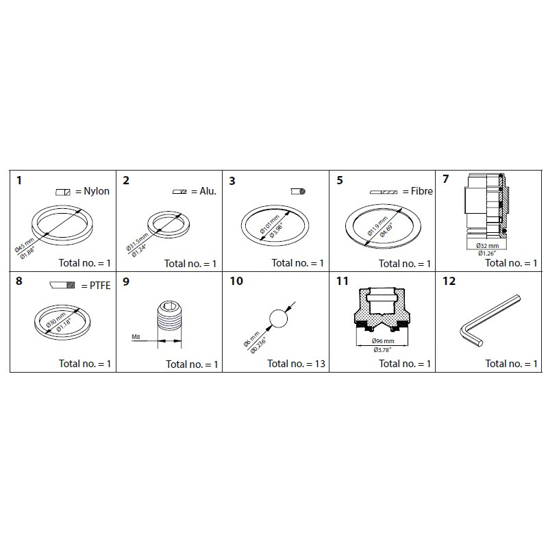 DANFOSS OVERHAUL KIT SVA DN 100 148B6156