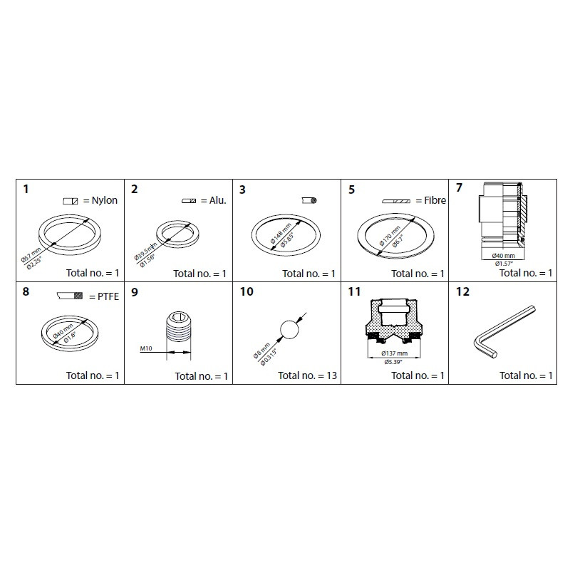 DANFOSS OVERHAUL KIT SVA DN 150 148B6158