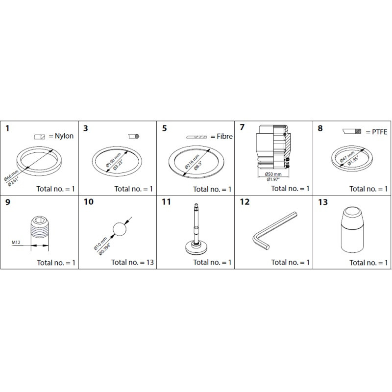 DANFOSS OVERHAUL KIT SVA DN 200 148B6472