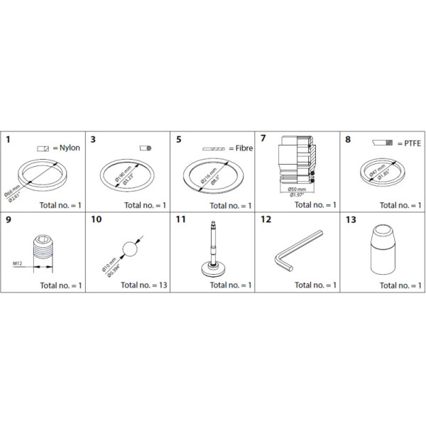 DANFOSS OVERHAUL KIT SVA DN 200 148B6472