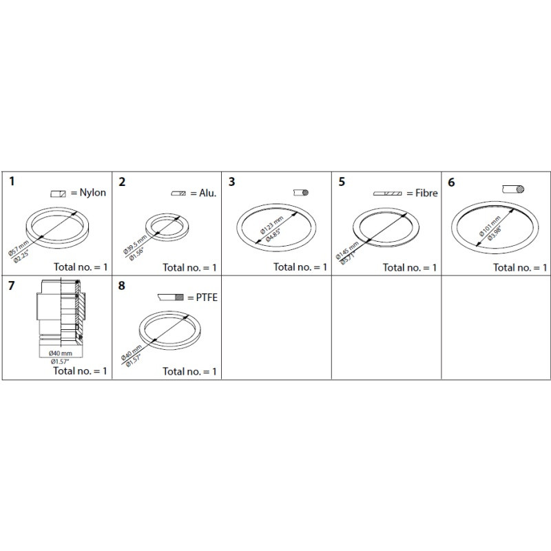 DANFOSS REPAIR KIT SVL DN 125 148B6067