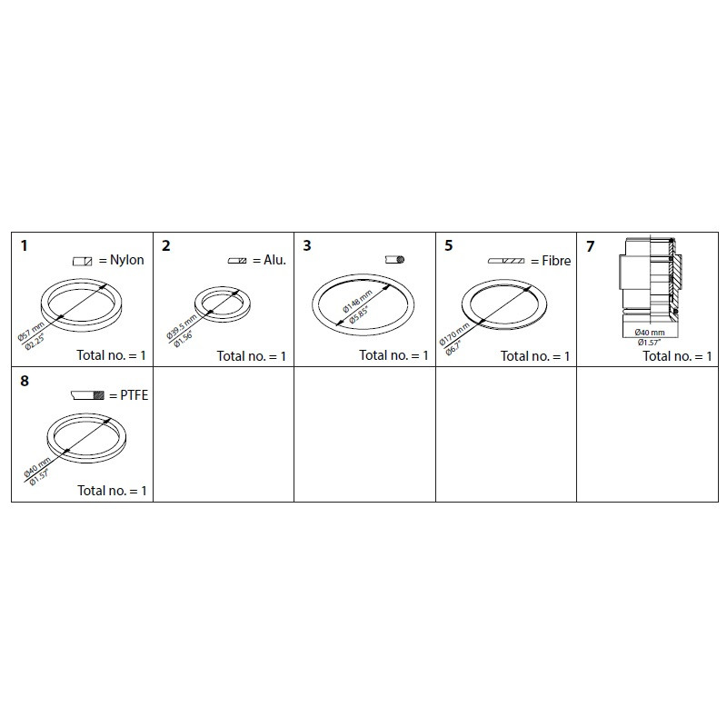 DANFOSS REPAIR KIT SVL DN 150 148B6068
