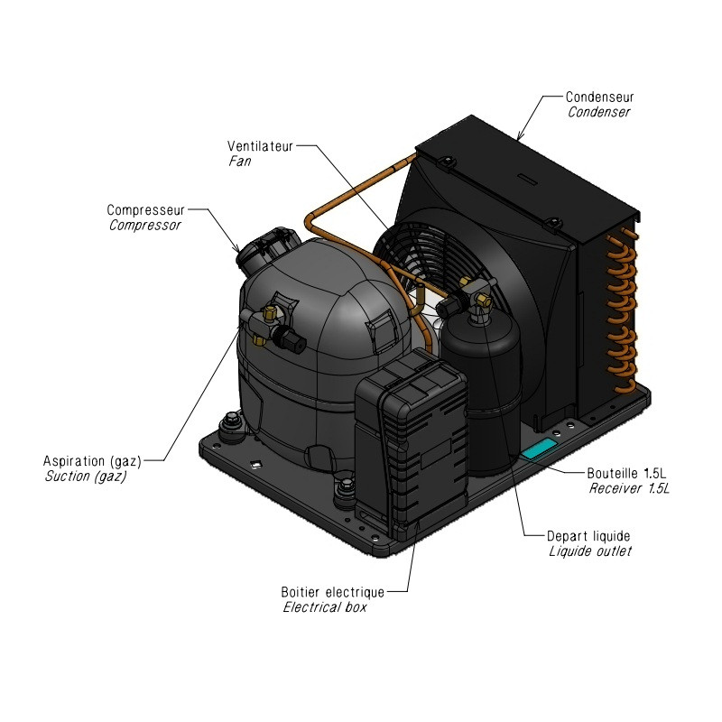 Tecumseh Aggregat CAJ 4492YHR-FZ (AC)