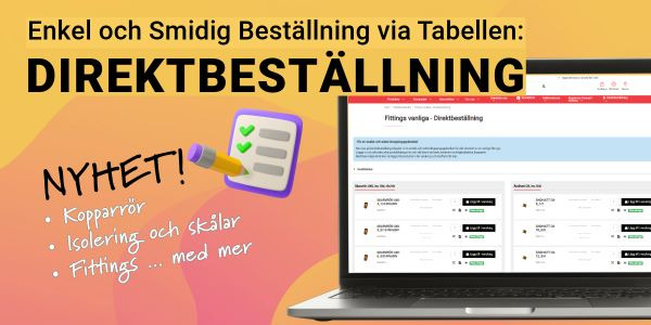 Upptäck våra nya Direktbeställning-sidor, för din enkla och smidiga order!
