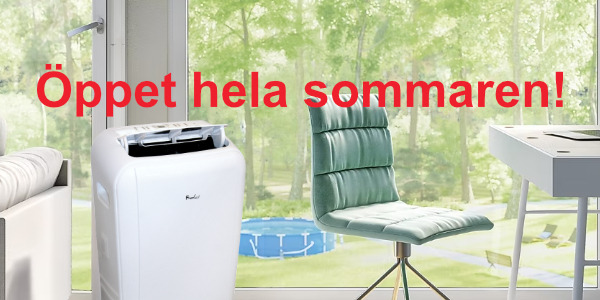 Öppet i sommar!